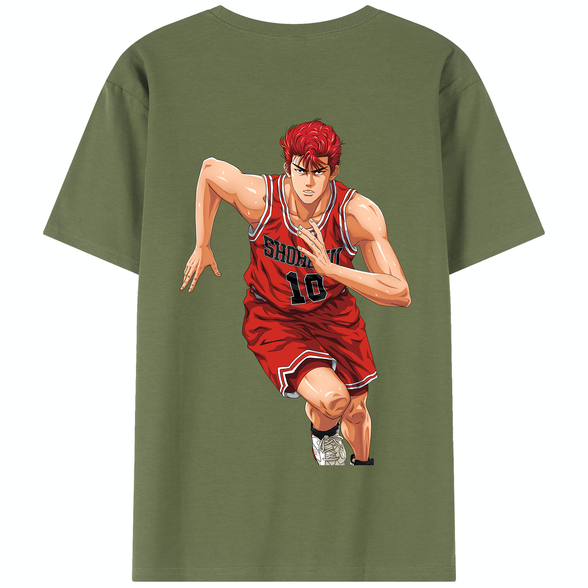 SLAM DUNK／スラムダンク 綿100％半袖Tシャツ（背面プリント）